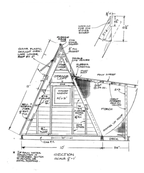 a frame cabin plans pdf